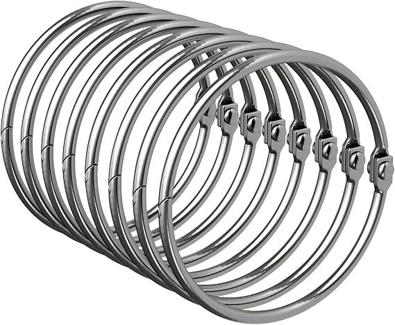 Bathway Shower Curtain Rings, Bathway Shower Curtain Hooks Anti-Drop Shower Rings for Curtain, Metal Shower Curtain Rings Rust Proof, Chrome Shower Hooks for Shower Curtain Rod, Shower Rod Hook 12Pcs
