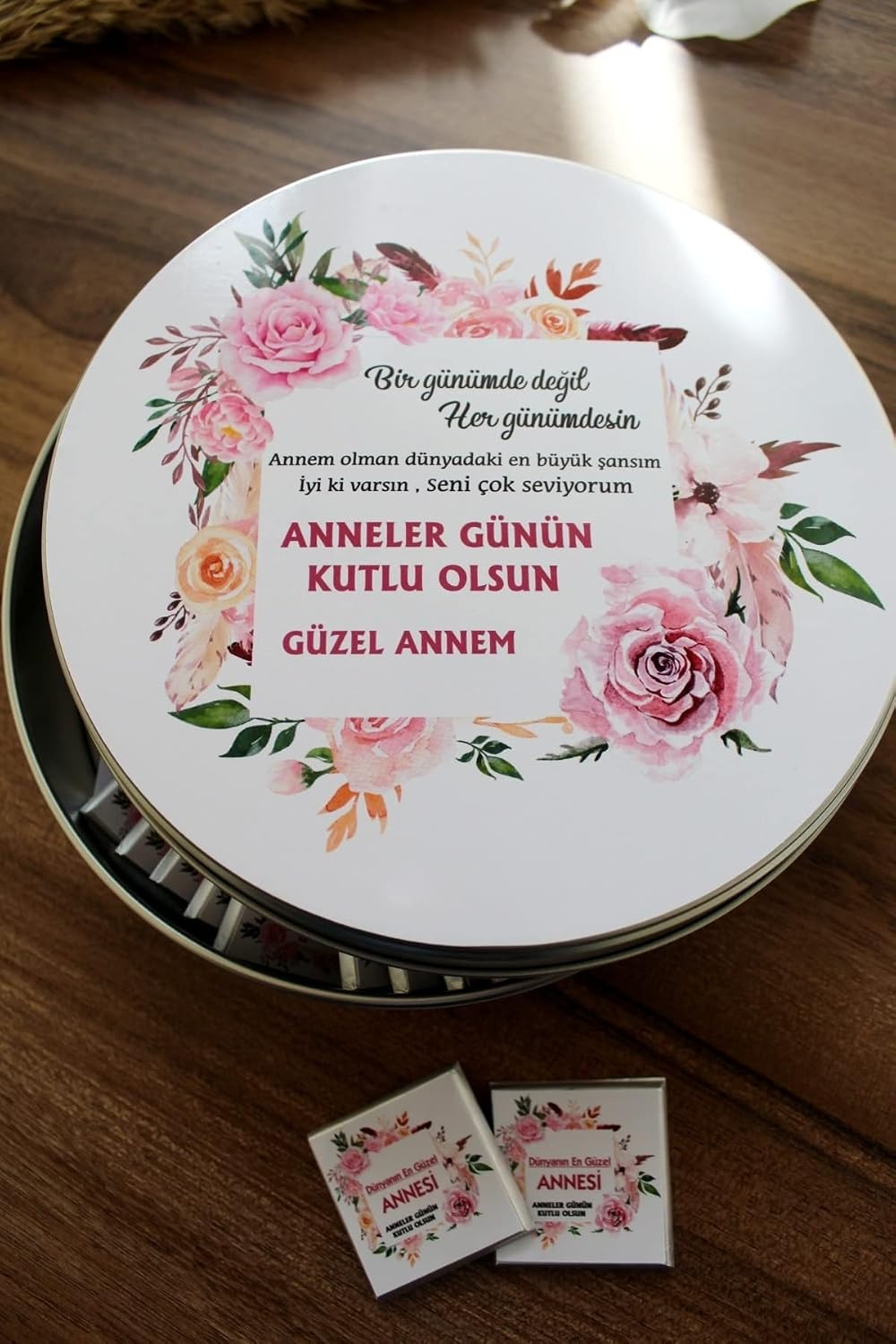 Anneler Günü Hediye Çikolata Metal Kutu