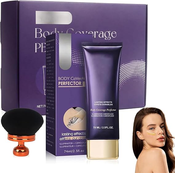 All Over Complexion Perfector, Body Perfector Cream with Brush