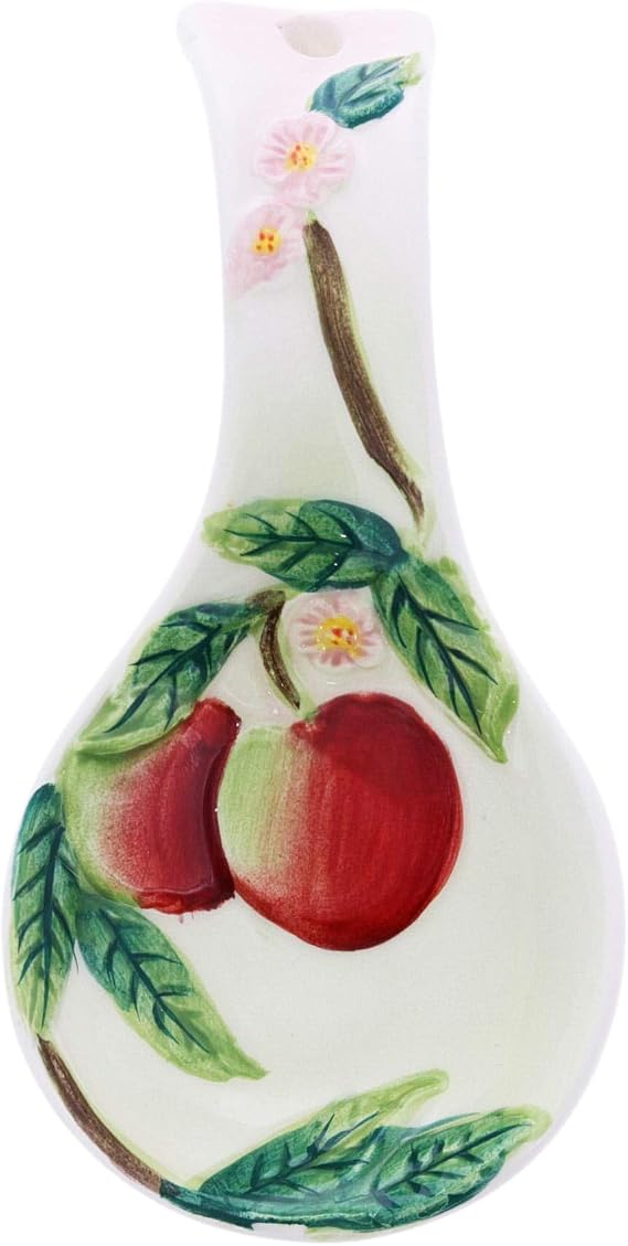 Mini Ceramic Spoon Rest Apple Kitchen Decor Teaspoon Tea Bag Rest