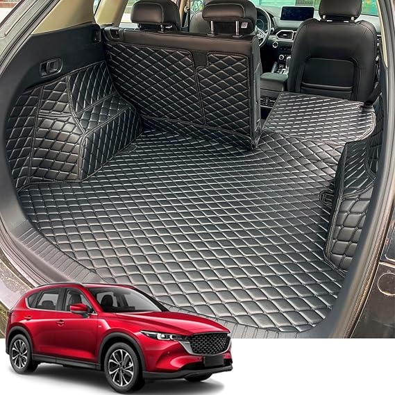 Boot Liner for 2017-2021 Mazda CX5 CX-5 (Boot Floor Lower Position) | (and Rear Left and Right Side Panels) Cargo Mats Dog Friendly