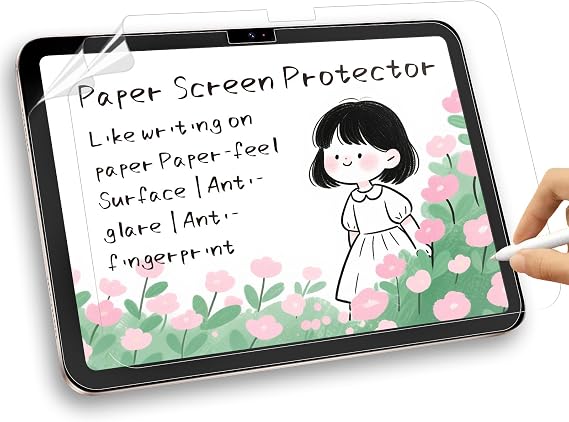 2 Pack Paper Screen Protector for iPad Air 13 Inch (M4/M3/M2, 2026/2025/2024), Matte PET Texture Paper Film, Crafted for Natural Writing and Drawing, Anti-Glare, Anti-Fingerprint