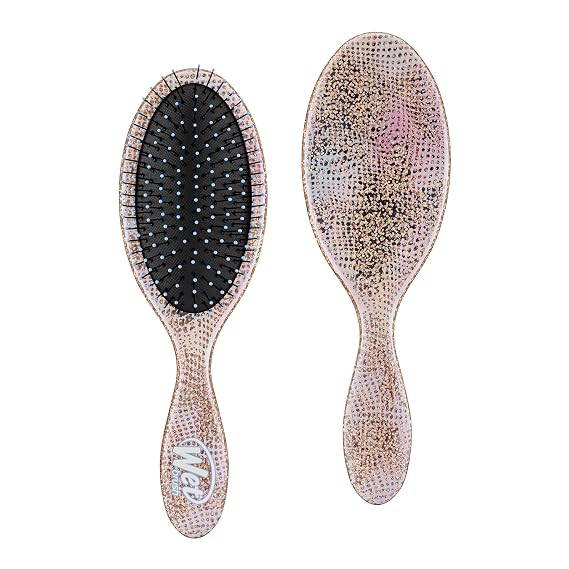Wet Brush Original Detangling Brush, Pink (Digital Daydream) - Detangler with Soft & Flexible Bristles - Detangling Brush for Curly Hair - Tangle-Free for Straight, Thick, Wavy Hair