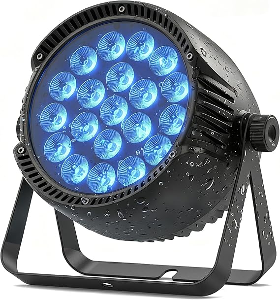 280W IP65 Waterproof LED Par, RGBW Stage Light, DMX512 Disco Light, Party Light, Suitable for Outdoor Parties and Concerts on Rainy Days [Energy Class E]
