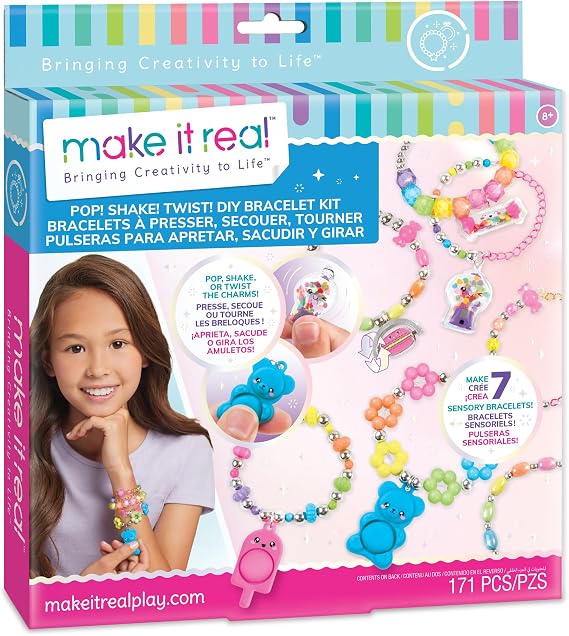 Make It Real Set of Bracelets Pop Shake Twist!, creative toy