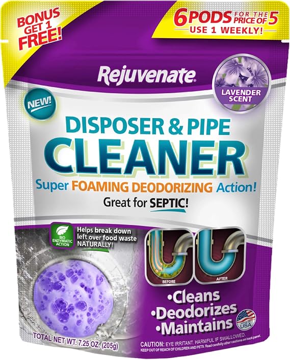 Rejuvenate Disposal Cleaner Pods 6 Count, Lavender Scented