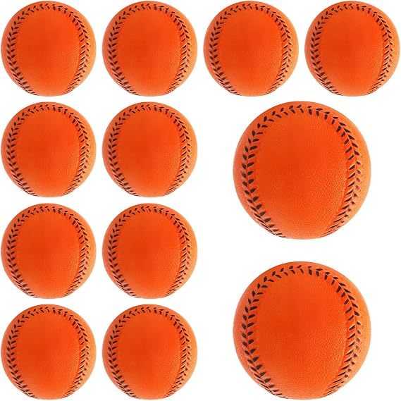 Soft Baseballs, Foam Training Baseball 12 Pack for Kids Regulation Size Foam Baseballs for Soft & Safe Throwing, Catching and Batting Practice