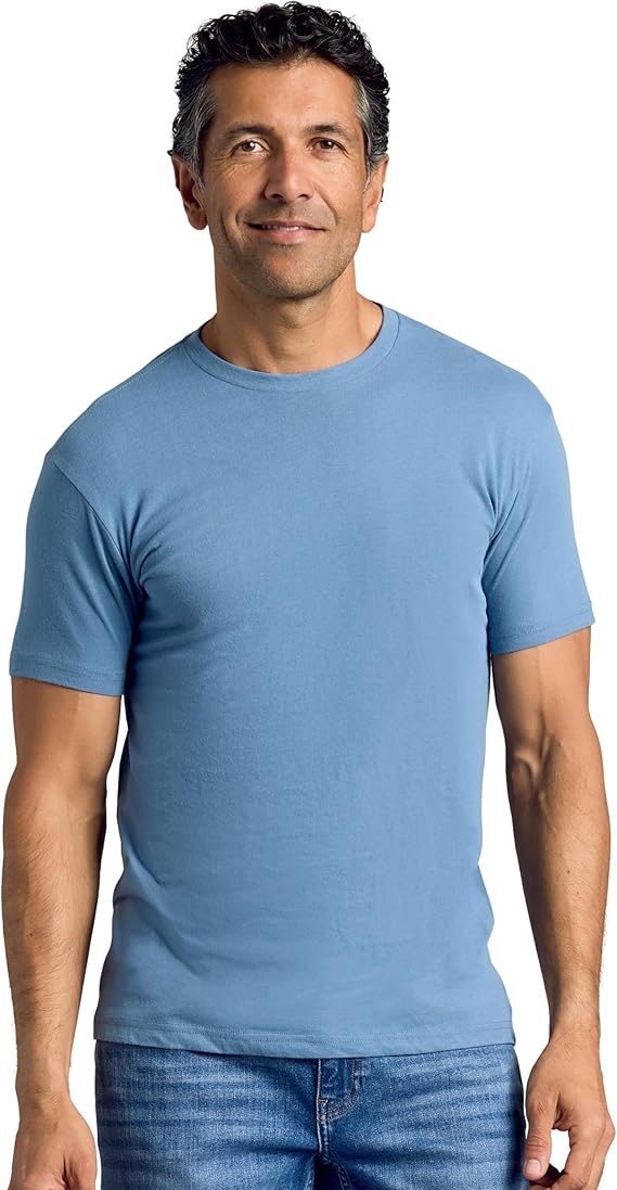 True Classic Mens T-Shirts Short Sleeve Crew Neck T Shirts for Man, Cotton Blend Plain Novelty Men's T-Shirts