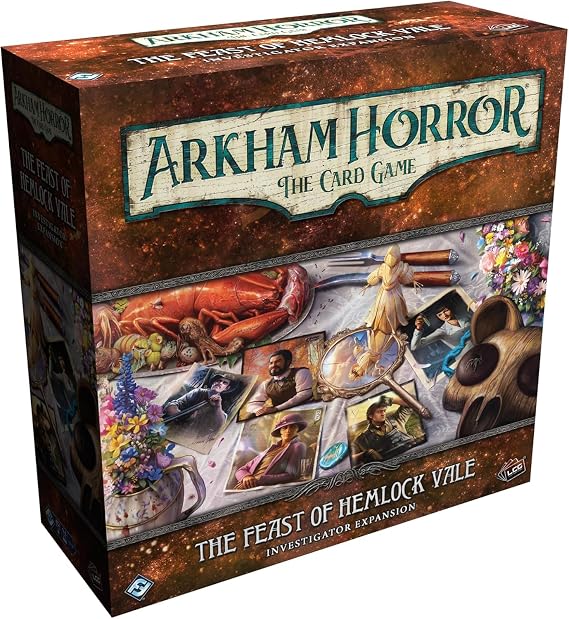 Asmodee Arkham Horror The Card Game The Feast of Hemlock Vale Investigator Expansion - Face Unknown Terrors, Lovecraftian Cooperative LCG, Ages 14+, 1-4 Players, 1-2 Hr Playtime