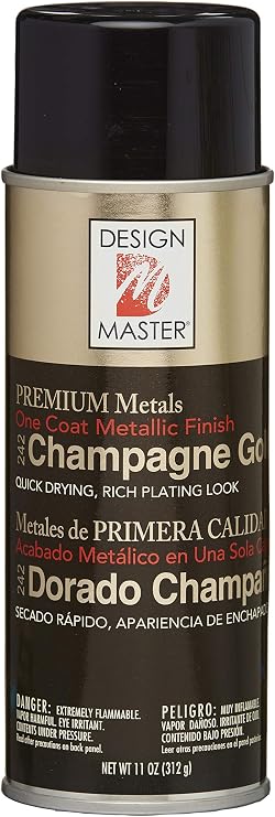 Design Master 242 Champagne Gold Premium Metal Spray Finish