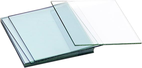 Huanyu ITO Coated Conductive Glass Transparent Indium Tin Oxide Coated Conductive Glass for Lab R&D Use 7/10/15/17 ohm/sq (ITO <17ohm/sq, 1001001.1mm, 5pcs)