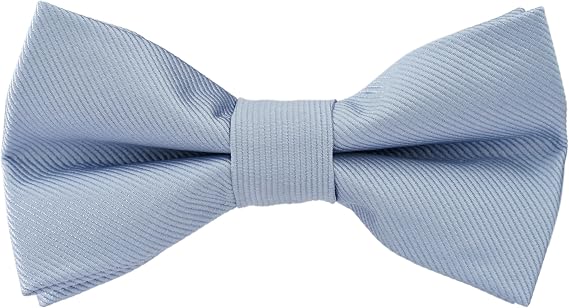 Pre-Tied Adjustable Solid Tuxedo Bow Tie for Boys and Men