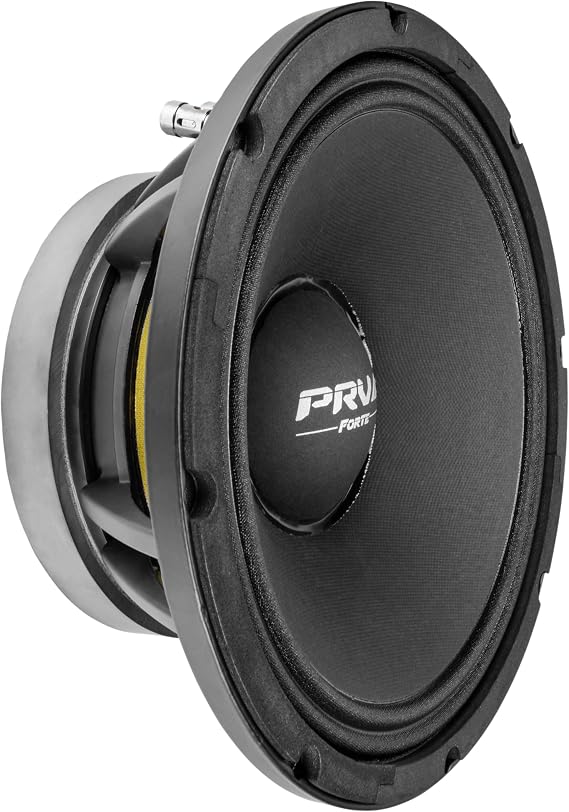 PRV AUDIO 10" Mid-Bass Speaker, 10MB800ft, 800W, Program Power, 8 Ohm, 2.5" Voice Coil, 400 Watts, RMS Pro Audio, Mid-Bass, Loudspeaker Single