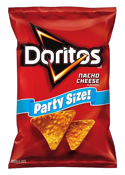 Doritos Flavored Tortilla Chips, Party Size Nacho Cheese, 15.5 Ounce