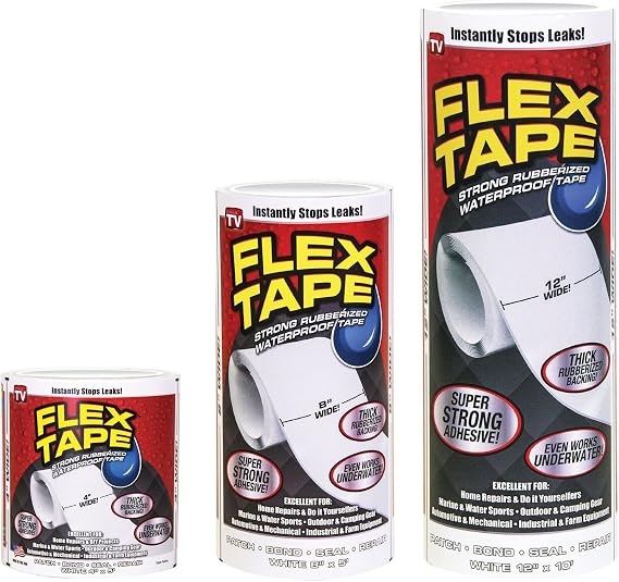 Flex Tape Rubberized Waterproof Tape, White