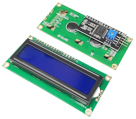 LCD 1602 I2C Display Screen for Arduino ESP32 ESP8266 Raspberry Pi, 2 Pack