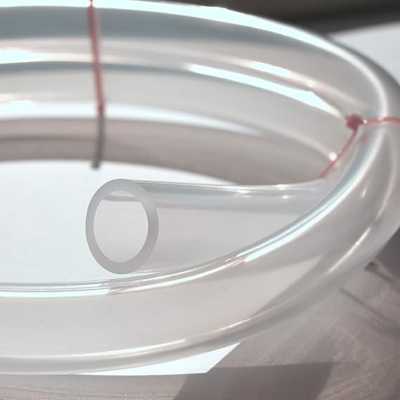 Pure Silicone Tubing - 3/4" ID x 1" OD - High Temp Kink-Free Hose Tube 500F (1 Foot)