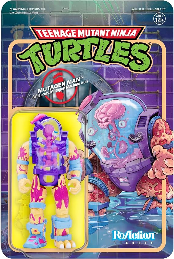 Super7 Teenage Mutant Ninja Turtles Mutagen Man 3.75 in Reaction Figure