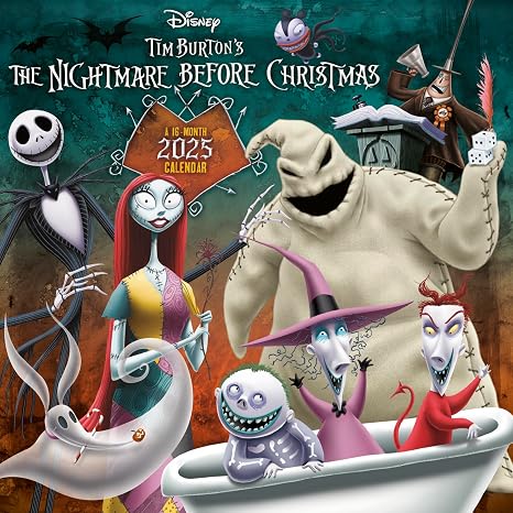 2025 Disney The Nightmare Before Christmas Wall Calendar