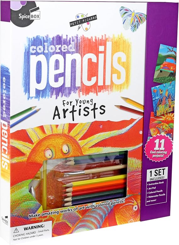SpiceBox Children's Art Kits Petit Picasso Colored Pencils Age Range 8+, Multicolor (10008)