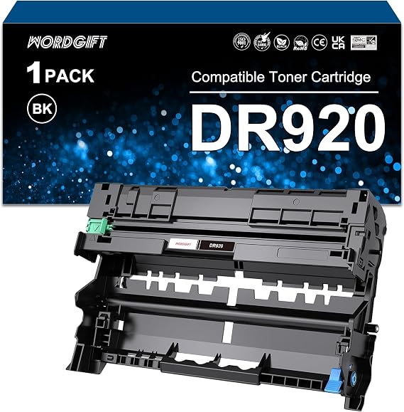 DR920 Drum High Yield Black Drum Unit (NOT Toner) for Brother DR-920 DR920 use with TN920 TN-920 TN920XL TN920XXL Work for Brother HL-L5210DN HL-L6210DW HL-L6217DW MFC-L6915DW Printer