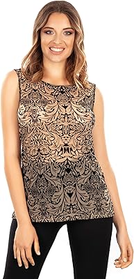 EGI Exclusive Collections Merino Wool Blend Tank Top with Tulle. Proudly Made in Italy.