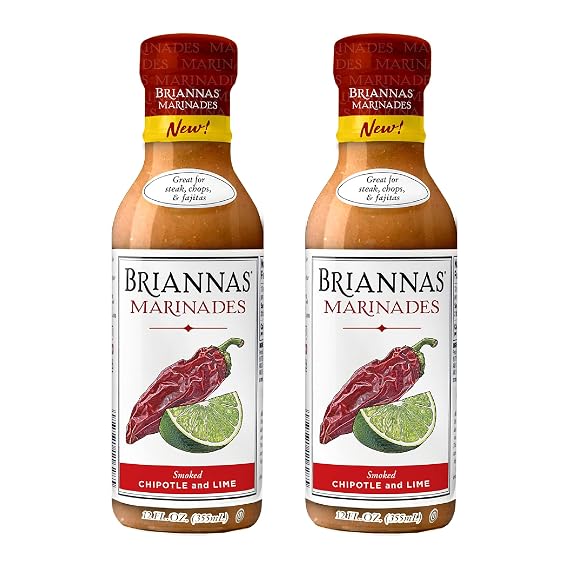 Briannas Smoked Chipotle Lime Marinade, Gluten Free, Vegan, 2 Pack