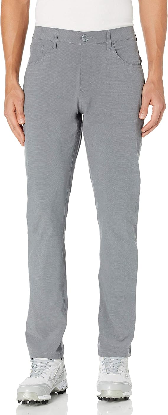 PGA Tour Men's Flat Front Active Waistband 5-Pocket Stretch Golf Pant
