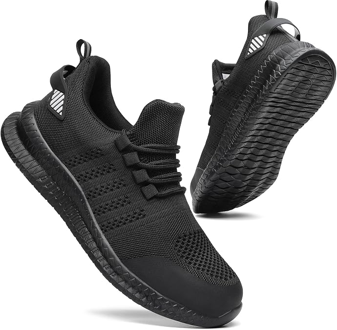 Steel Toe Shoes for Men and Women Puncture Proof Slip Work Sneakers Lightweight Safety Shoes