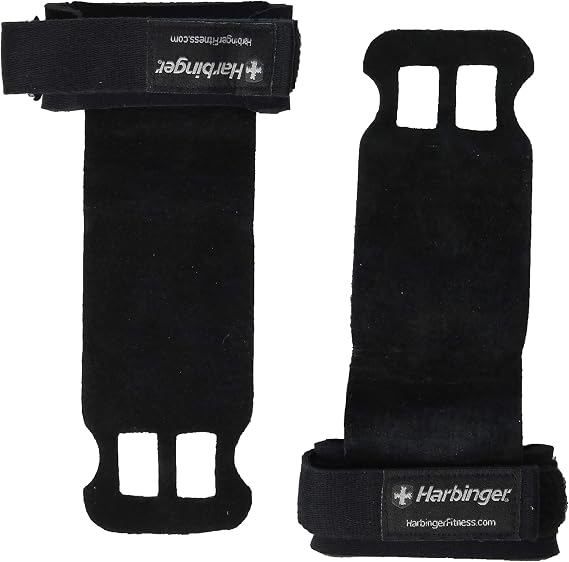 Harbinger Leather Palm Grips for Weight Lifting Hand Protection