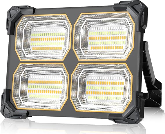 500W 52000LM Solar LED Work Light, 52000mAh Rechargeable, Magnetic IP66