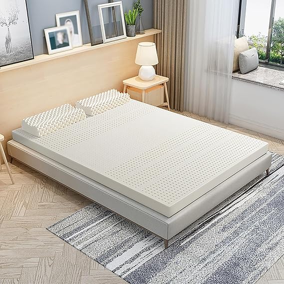 NaKeah Natural Latex Mattress King Size Memory Latex Foam Mattress Double Bedroom Tatami Mattress Comfortable Bed Mattresses,2.5cm,150x200cm