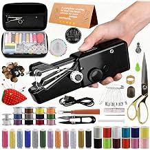 BRICH portable sewing machine handheld with 125-Piece Sewing Kit & Storage Box, Cordless Compact Mending Tool for Adults & Beginners, Ideal for Quick Clothing Repairs & DIY small sewing machine
