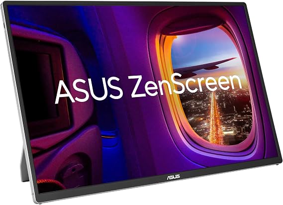 ASUS ZenScreen OLED MQ16FC Portable Monitor (16 Inch 16:10 WUXGA (1920 x 1200) OLED Panel, Power Pass Through, Auto Rotate, Tripod, USB Type-C, Mini HDMI, 95% DCI-P3, Flicker Free, Low Blue Light)