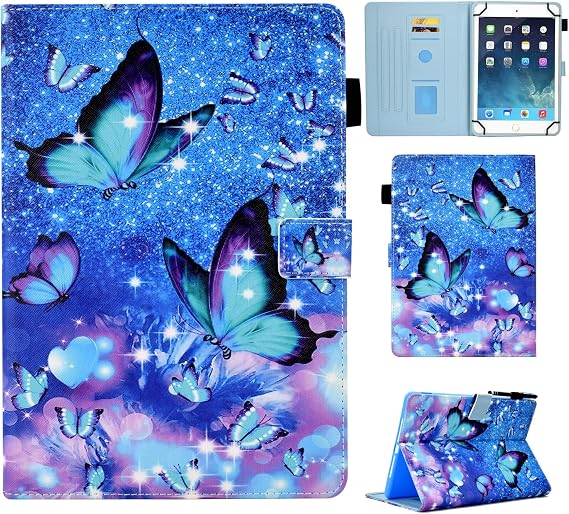 Universal 10 10.1 inch Android Tablet Case, Butterfly