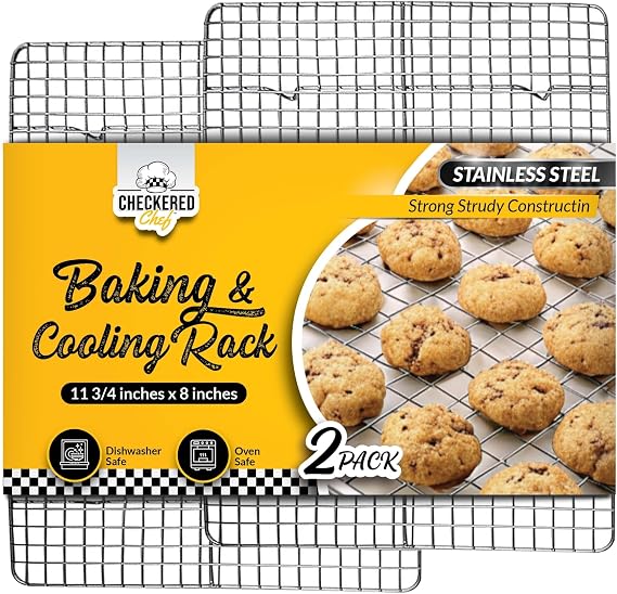 Checkered Chef Cooling Racks for Cooking and Baking - Cooling Wire Rack