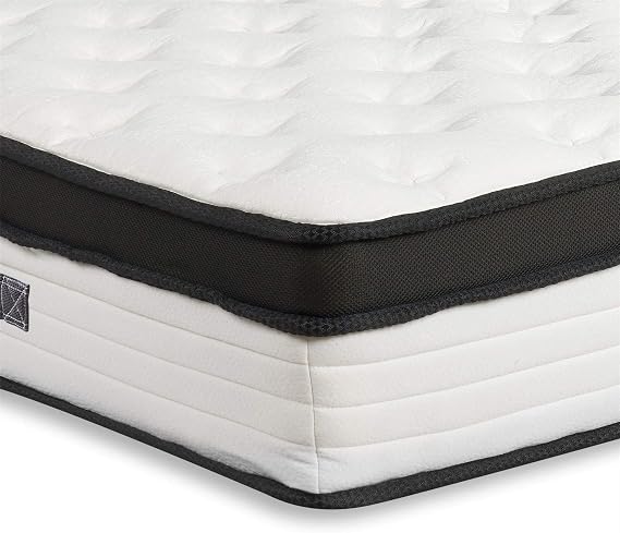 happybeds SleepSoul Cloud 800 Memory Foam Pillow Top Mattress, 5ft King