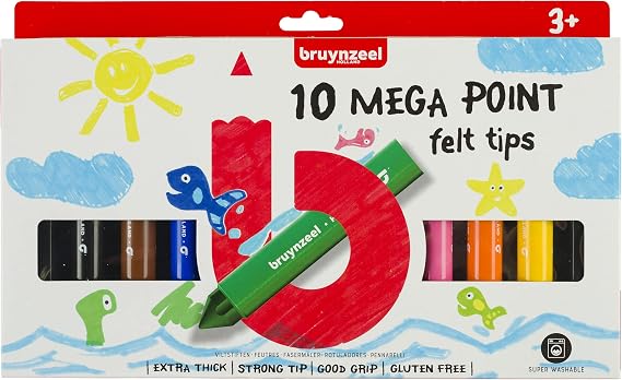 Bruynzeel Kids 10 mega viltstiften