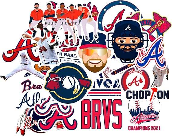 25 PCS of American Baseball Stickers for Water Bottle, Laptop, Bicycle, Computer, Motorcycle, Travel Case, Car Decal Decoration Sticker