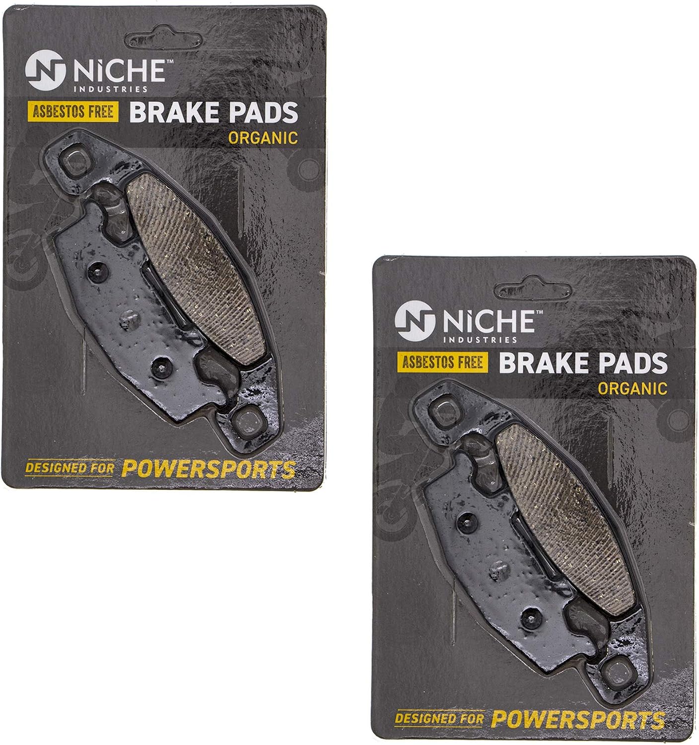 NICHE Brake Pad Set for Kawasaki Ninja 250R ZX10 750R 500 43082-1123 43082-1161 Rear Front Organic