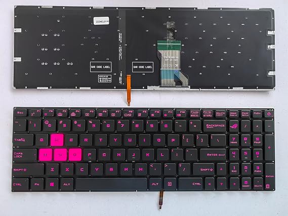 Laptop Replacement Keyboard US for ASUS GL502 GL502V GL502VM GL502VT GL502VS Without Frame,Backlit,No TrackPoint