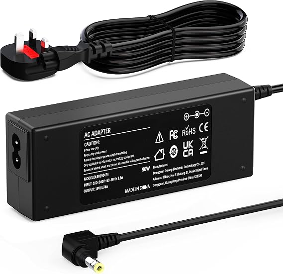 90W Laptop Charger Compatible with Toshiba Satellite Series 5.5 x 2.5mm