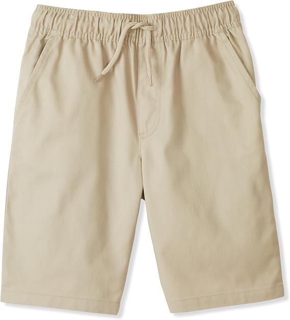 French Toast Boys' Pull-On Twill Shorts with Drawstring
