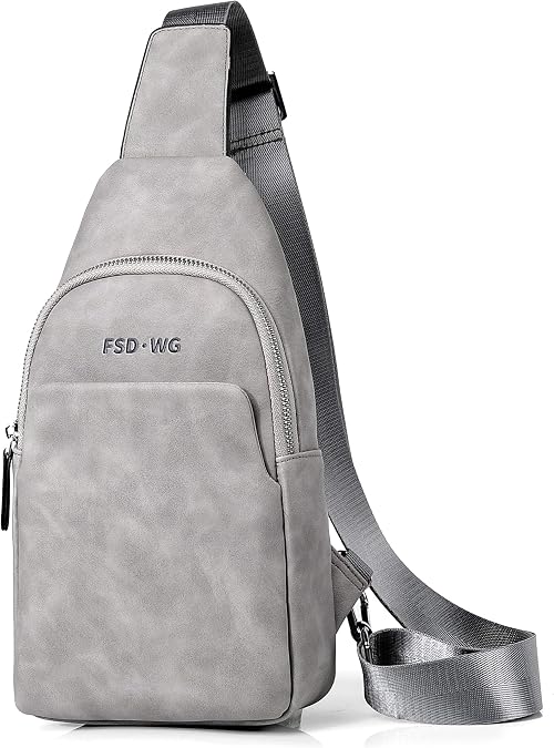 FSD.WG sling Backpack for Men Chest Bag Crossbody Shoulder Bags Travel Bag Purse for Men with Water Resistant