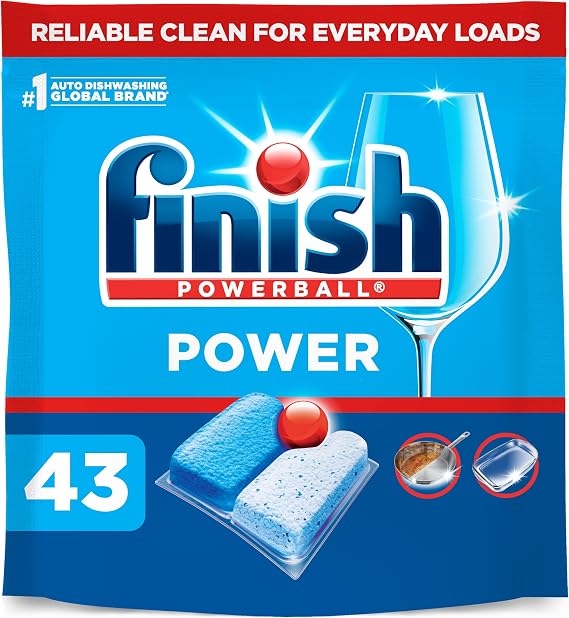Finish Power Dishwasher Pods, Dish Detergent, Fresh Scent, 43ct