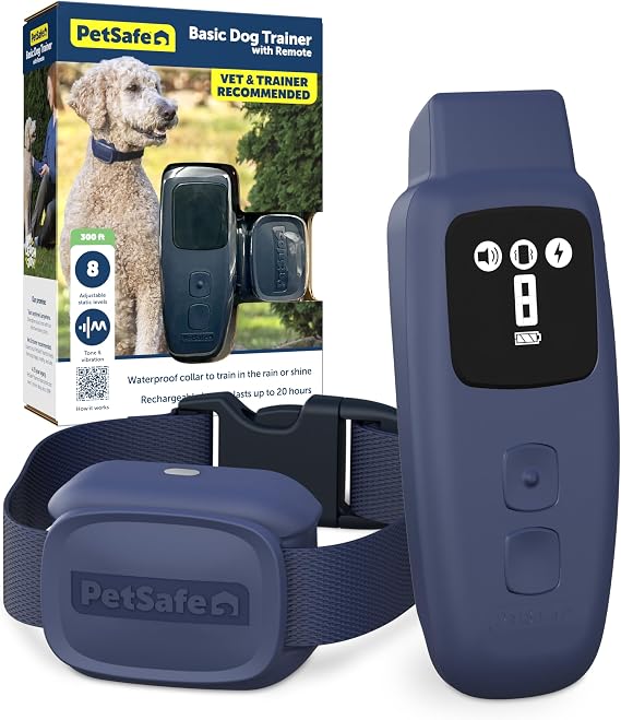 PetSafe Basic Dog Trainer with Remote, 300 Ft Range, 8 Static Levels