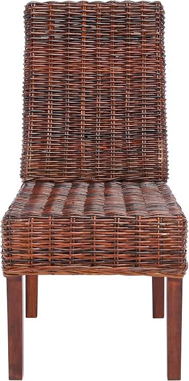 Safavieh Home Collection Aubrey Walnut Wicker Side Chair