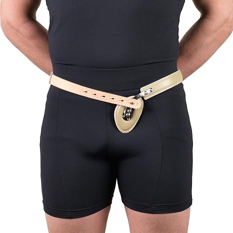 Truform-OTC Hernia Truss, Single Spring, Inguinal Pad Compression, Plated Steel Shank, Adjustable, 38 inch Hip (Left)