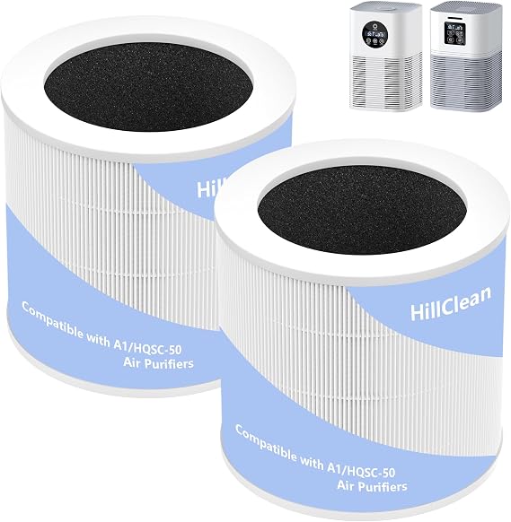 HQSC-50 Replacement Filter Compatible with VEWIOR Air Purifier