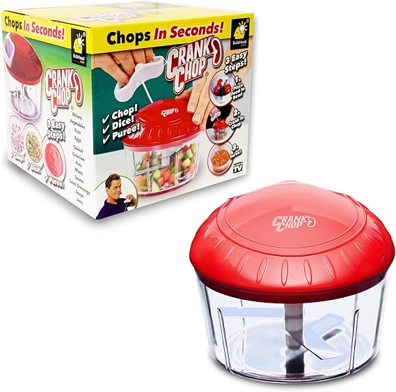 Food Chopper and Processor Deluxe with Japanese Blades - Chop Dice Puree Vegetables Onions Tomatoes Garlic Meats and Nuts in Just Seconds for Delicious Meals - Perfect for Homemade Salsa